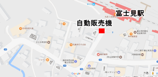 JR富士見駅前の地図